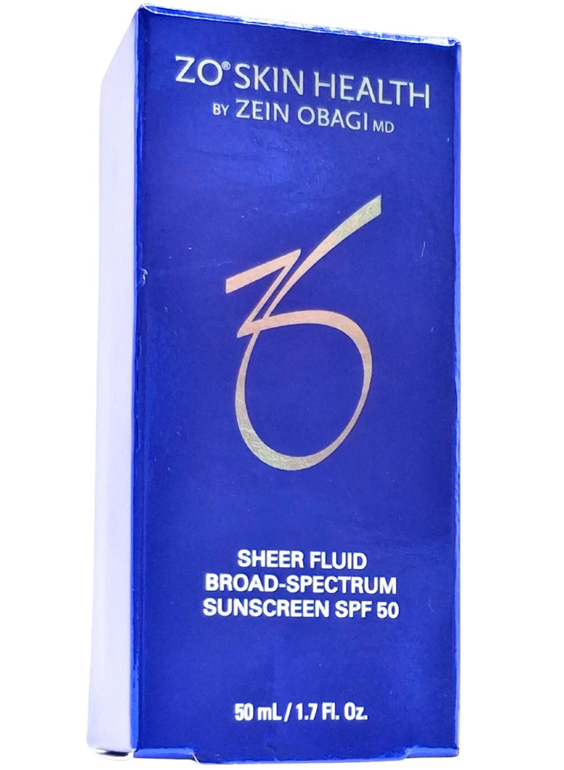 ZEIN OBAGI SHEERFLUID BROAD SPECTRUM SUNSCREEN SPF50 50ML